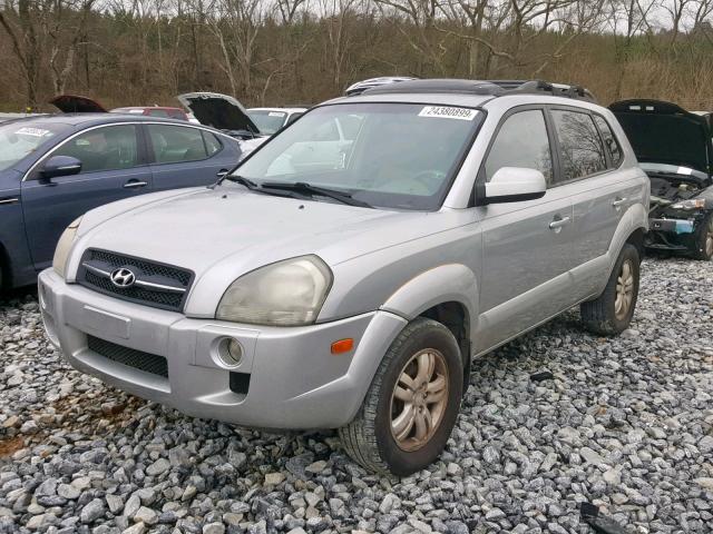 KM8JN12D97U505321 - 2007 HYUNDAI TUCSON SE GRAY photo 2