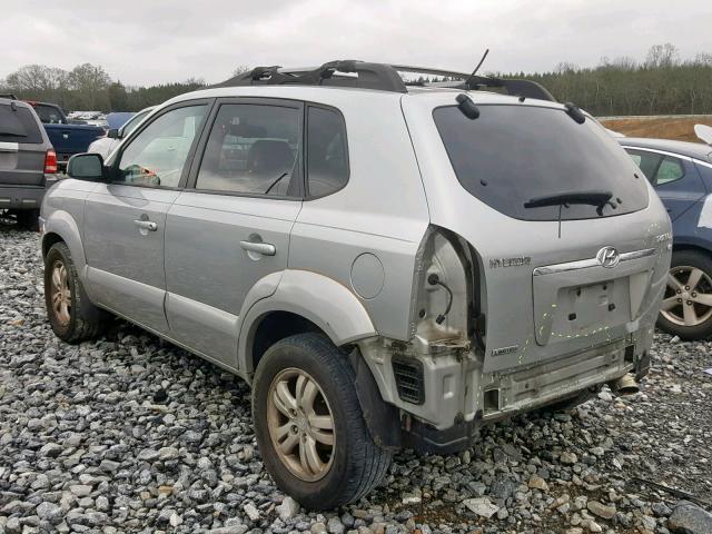 KM8JN12D97U505321 - 2007 HYUNDAI TUCSON SE GRAY photo 3