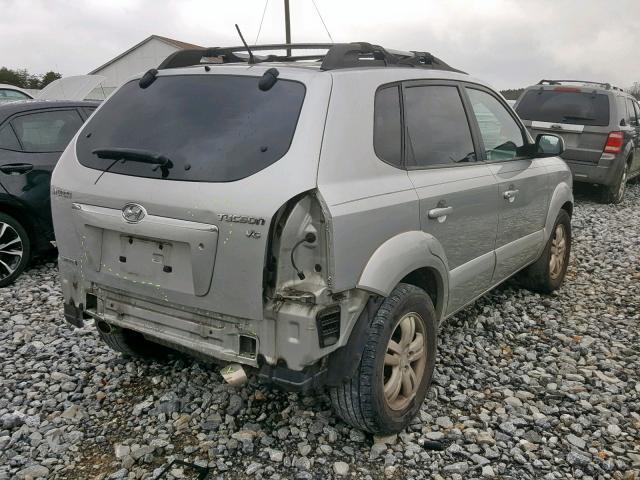 KM8JN12D97U505321 - 2007 HYUNDAI TUCSON SE GRAY photo 4