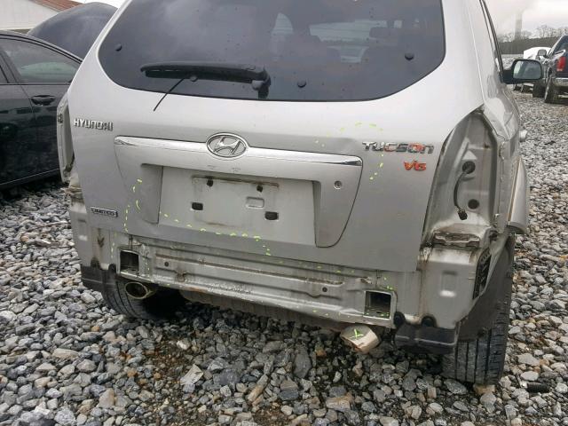 KM8JN12D97U505321 - 2007 HYUNDAI TUCSON SE GRAY photo 9