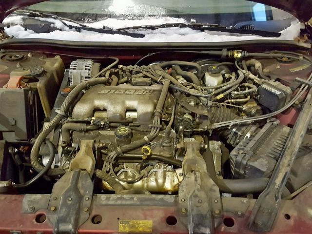 1G2WK52JX1F177357 - 2001 PONTIAC GRAND PRIX RED photo 7