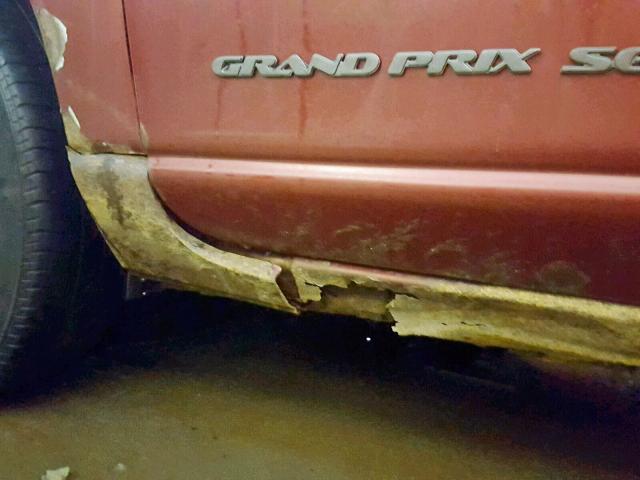 1G2WK52JX1F177357 - 2001 PONTIAC GRAND PRIX RED photo 9