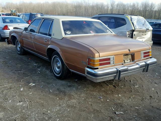 4P69Y9H504706 - 1979 BUICK LESABRE LI BROWN photo 3