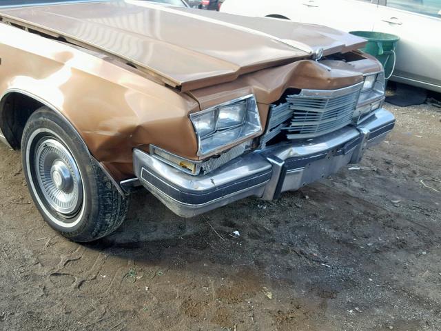 4P69Y9H504706 - 1979 BUICK LESABRE LI BROWN photo 9