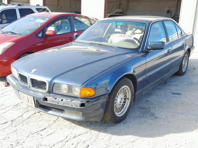 WBAGF6326SDH00694 - 1995 BMW 740 I AUTO BLUE photo 2