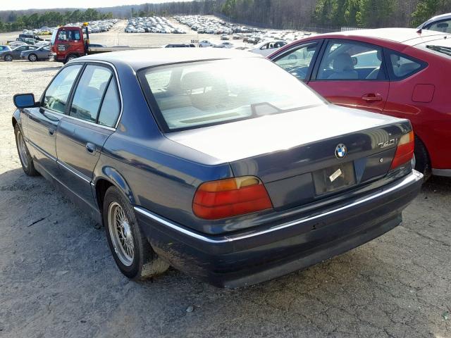WBAGF6326SDH00694 - 1995 BMW 740 I AUTO BLUE photo 3
