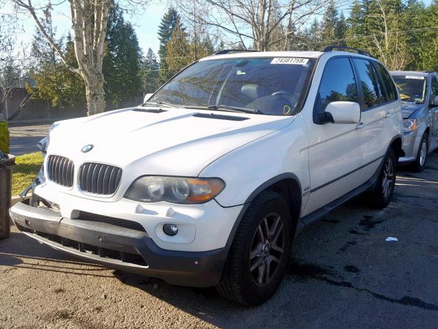 5UXFA13586LY42286 - 2006 BMW X5 3.0I WHITE photo 2