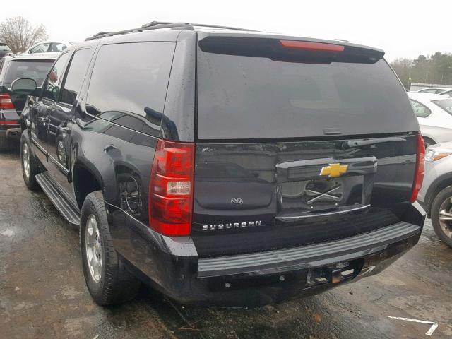 1GNSCJE05ER206939 - 2014 CHEVROLET SUBURBAN C BLACK photo 3