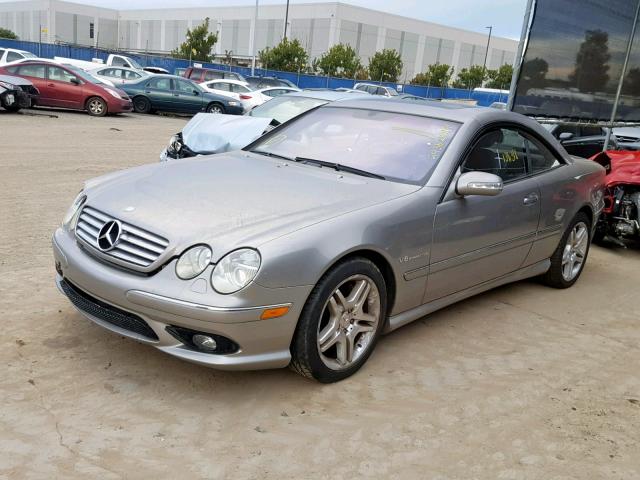 WDBPJ74J54A039673 - 2004 MERCEDES-BENZ CL 55 AMG GOLD photo 2