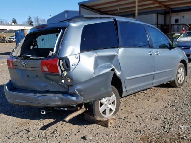 5TDZK23C28S155029 - 2008 TOYOTA SIENNA CE BLUE photo 4