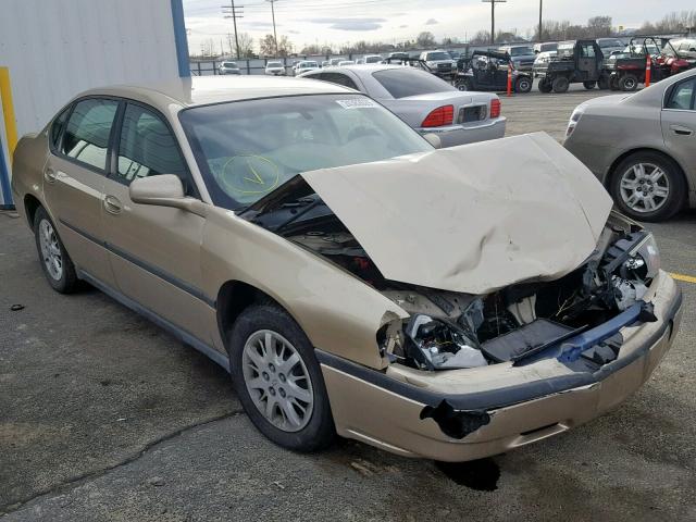 2G1WF52E849355310 - 2004 CHEVROLET IMPALA TAN photo 1