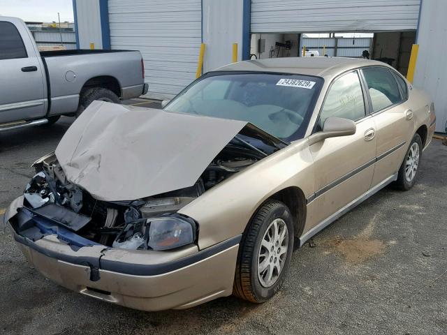 2G1WF52E849355310 - 2004 CHEVROLET IMPALA TAN photo 2