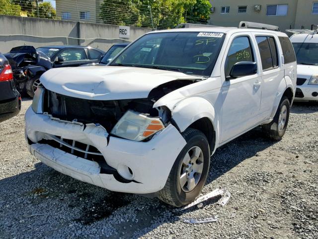 5N1AR1NN2BC624156 - 2011 NISSAN PATHFINDER WHITE photo 2