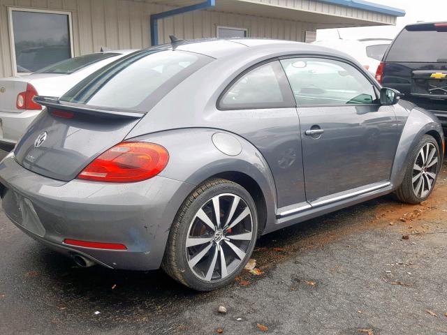 3VWVA7AT2CM659457 - 2012 VOLKSWAGEN BEETLE TUR GRAY photo 4