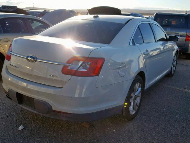 1FAHP2EW3BG187533 - 2011 FORD TAURUS SEL WHITE photo 4