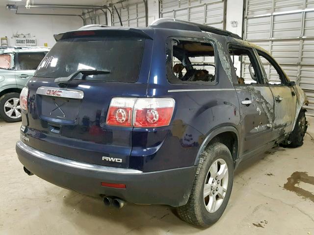 1GKEV13D99J193658 - 2009 GMC ACADIA SLE BLUE photo 4