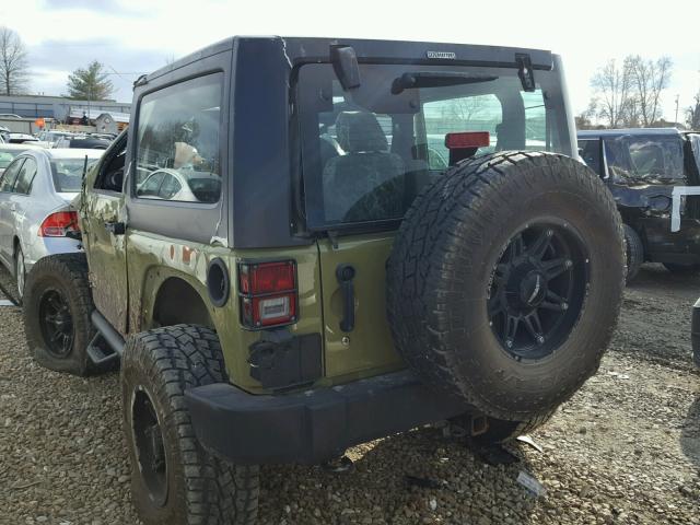 1C4AJWAG6DL675940 - 2013 JEEP WRANGLER S GREEN photo 3