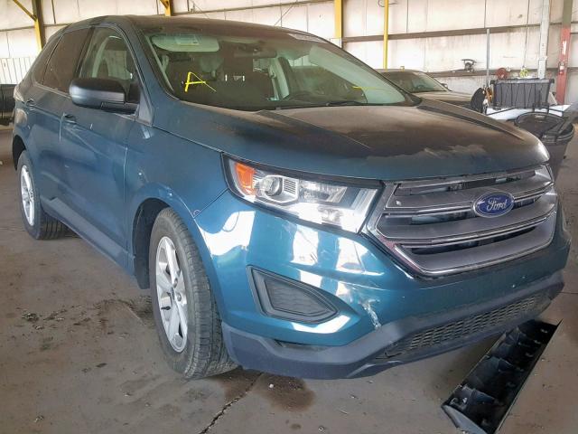 2FMPK3G98GBB83974 - 2016 FORD EDGE SE BLUE photo 1