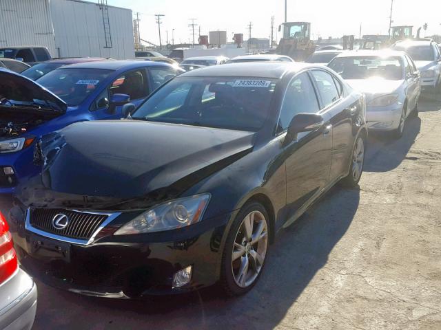 JTHBK262395094252 - 2009 LEXUS IS 250 BLACK photo 2