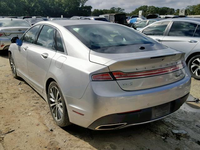 3LN6L5A91HR608452 - 2017 LINCOLN MKZ PREMIE SILVER photo 3