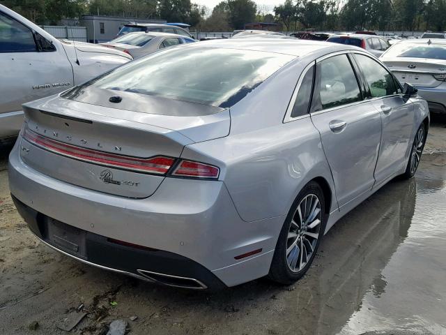 3LN6L5A91HR608452 - 2017 LINCOLN MKZ PREMIE SILVER photo 4