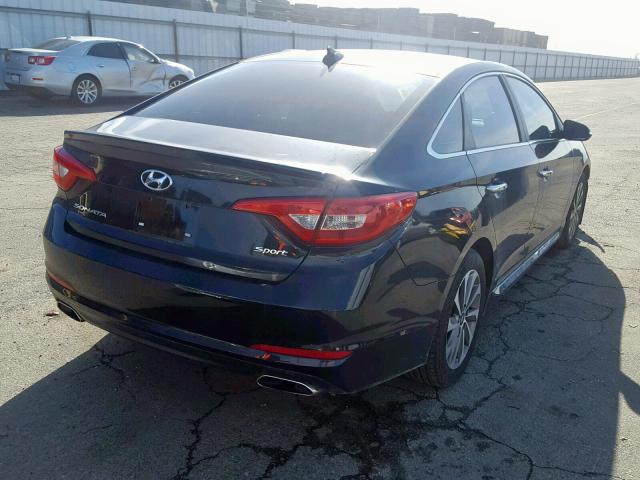 5NPE34AF3HH595996 - 2017 HYUNDAI SONATA SPO BLACK photo 4