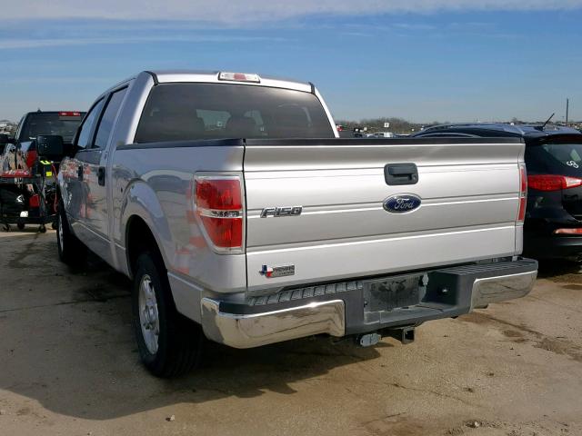 1FTFW1CT0DFD47755 - 2013 FORD F150 SUPER SILVER photo 3