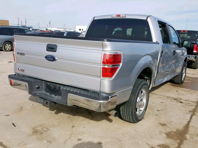 1FTFW1CT0DFD47755 - 2013 FORD F150 SUPER SILVER photo 4