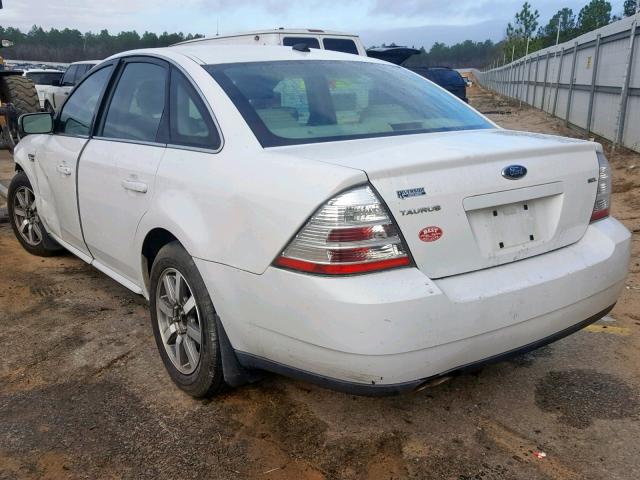 1FAHP24W08G175897 - 2008 FORD TAURUS SEL WHITE photo 3