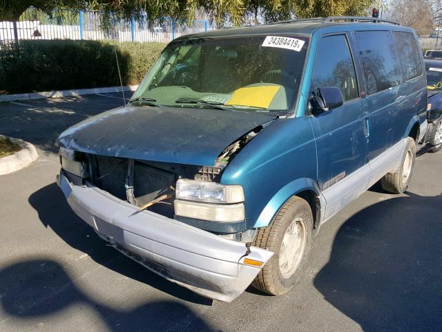 1GKEL19W4YB510107 - 2000 GMC SAFARI XT GREEN photo 2