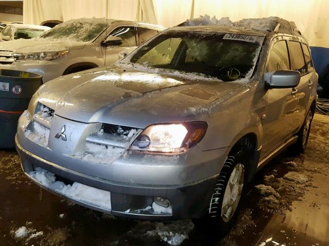 JA4LZ41G83U054210 - 2003 MITSUBISHI OUTLANDER SILVER photo 2