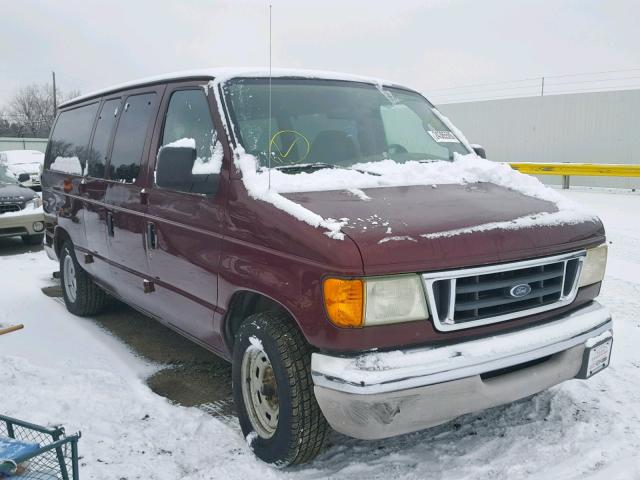 1FMRE11LX4HA10397 - 2004 FORD ECONOLINE BURGUNDY photo 1