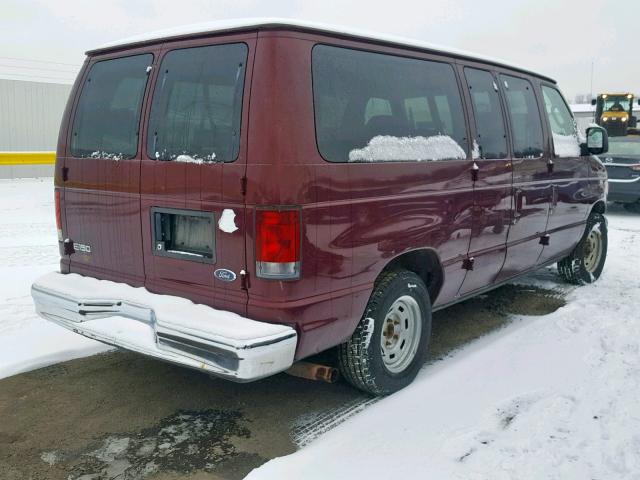 1FMRE11LX4HA10397 - 2004 FORD ECONOLINE BURGUNDY photo 4