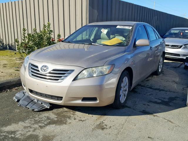 4T1BB46K28U047436 - 2008 TOYOTA CAMRY HYBR BEIGE photo 2