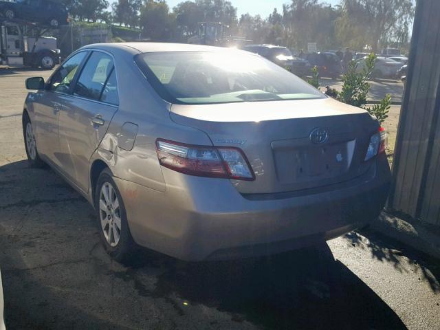 4T1BB46K28U047436 - 2008 TOYOTA CAMRY HYBR BEIGE photo 3