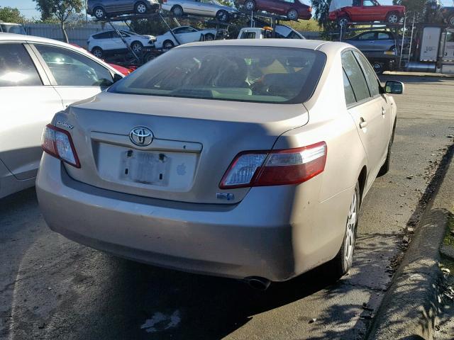 4T1BB46K28U047436 - 2008 TOYOTA CAMRY HYBR BEIGE photo 4