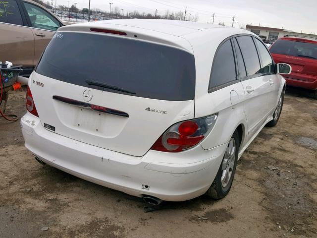 4JGCB65E16A027656 - 2006 MERCEDES-BENZ R 350 WHITE photo 4