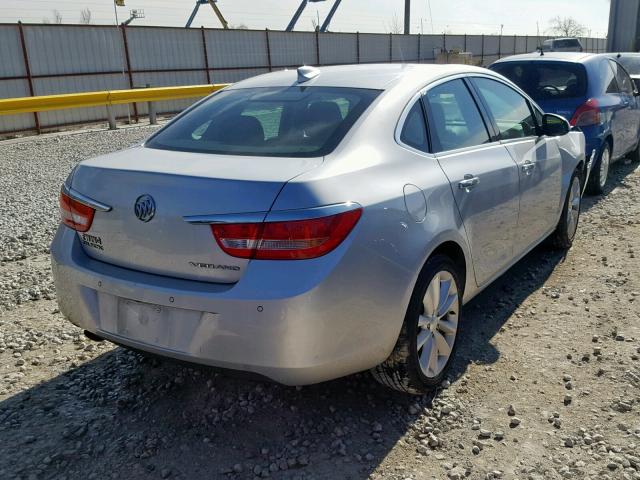 1G4PS5SK4F4166636 - 2015 BUICK VERANO SILVER photo 4