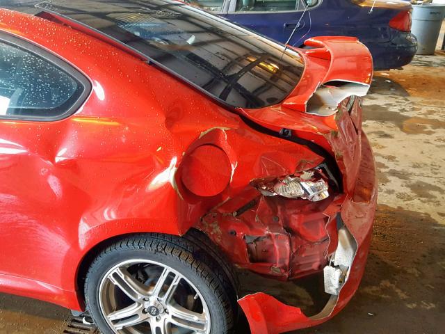 JTKDE167950056502 - 2005 TOYOTA SCION TC წითელი ფოტო 9