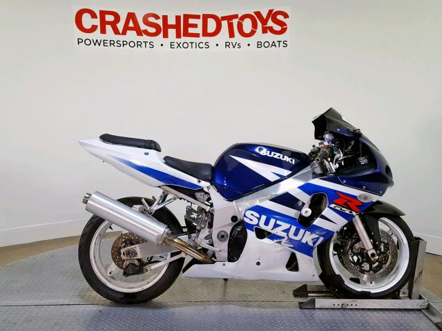 JS1GN7BAX32108031 - 2003 SUZUKI GSX-R600 BLUE photo 1