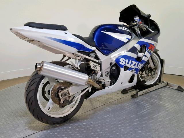 JS1GN7BAX32108031 - 2003 SUZUKI GSX-R600 BLUE photo 8