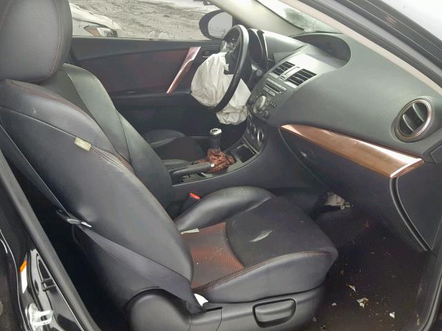 JM1BL1H48A1325455 - 2010 MAZDA SPEED 3 BLACK photo 5