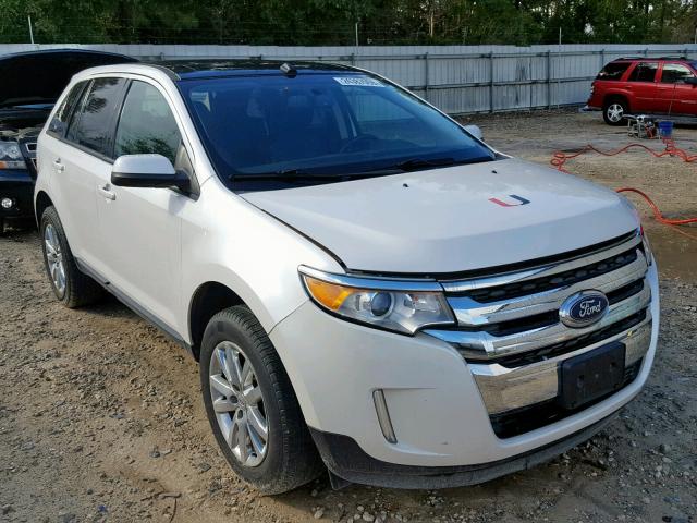 2FMDK3JC9DBA68299 - 2013 FORD EDGE SEL WHITE photo 1