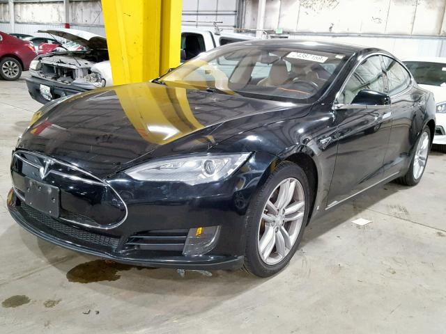 5YJSA1CN2DFP20765 - 2013 TESLA MODEL S BLACK photo 2