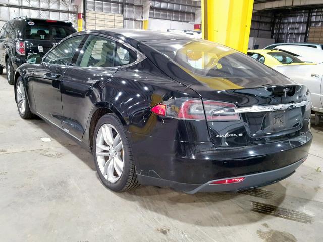 5YJSA1CN2DFP20765 - 2013 TESLA MODEL S BLACK photo 3