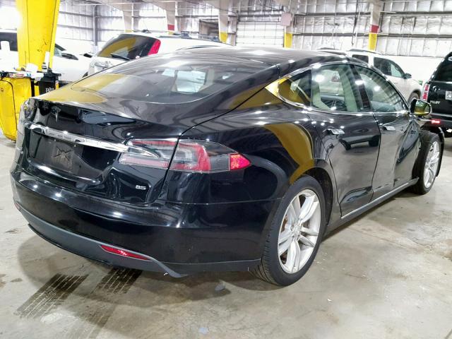 5YJSA1CN2DFP20765 - 2013 TESLA MODEL S BLACK photo 4