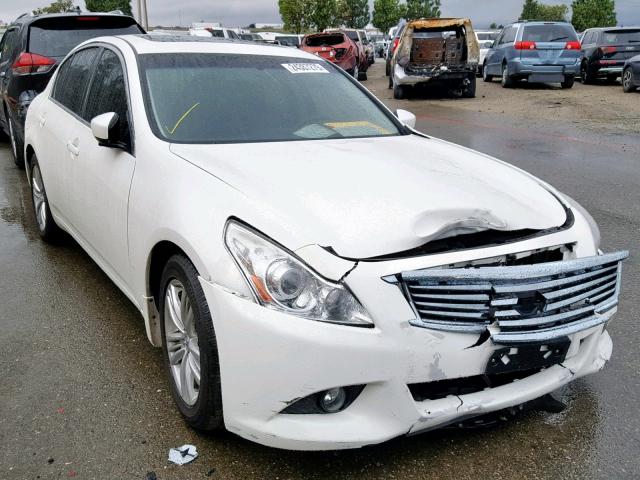 JN1CV6AP6DM306702 - 2013 INFINITI G37 BASE WHITE photo 1