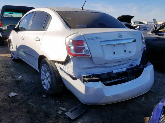 3N1AB6AP7AL661612 - 2010 NISSAN SENTRA 2.0 WHITE photo 3