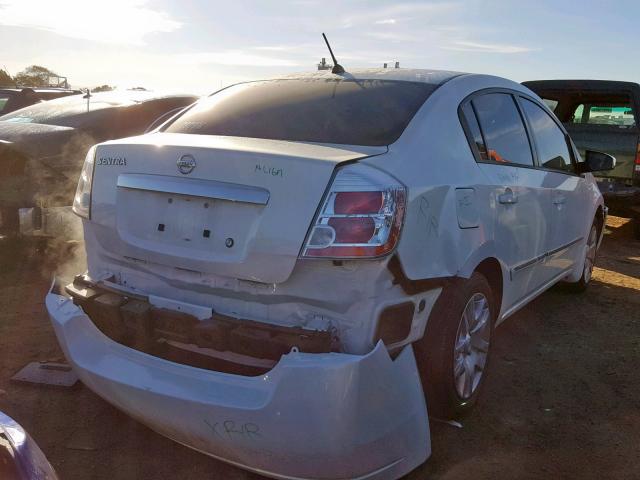 3N1AB6AP7AL661612 - 2010 NISSAN SENTRA 2.0 WHITE photo 4