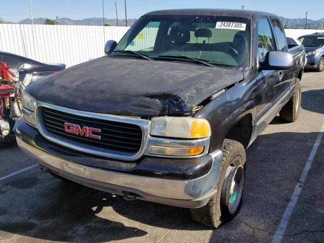 2GTEC19T011317332 - 2001 GMC NEW SIERRA BLACK photo 2